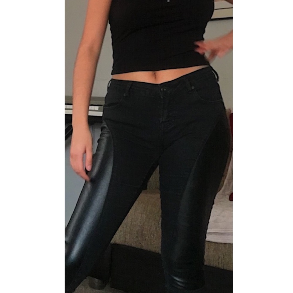 Buffalo David Bitton Leather Detail Jean